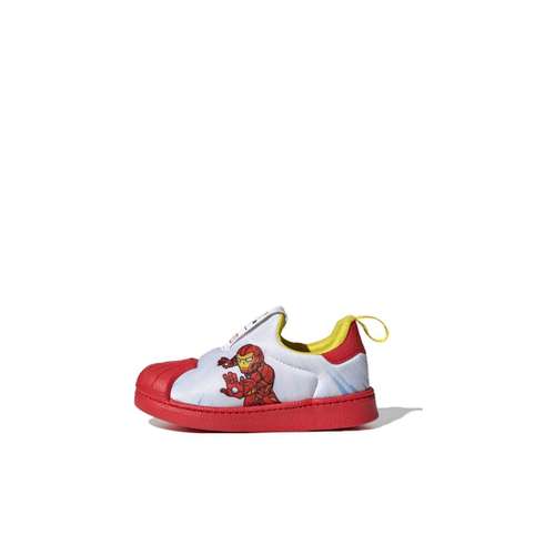 Adidas Originals Superstar Collection 360 Устойчивая к истиранию Низкая Обувь для малышей Белый Красный Желтый