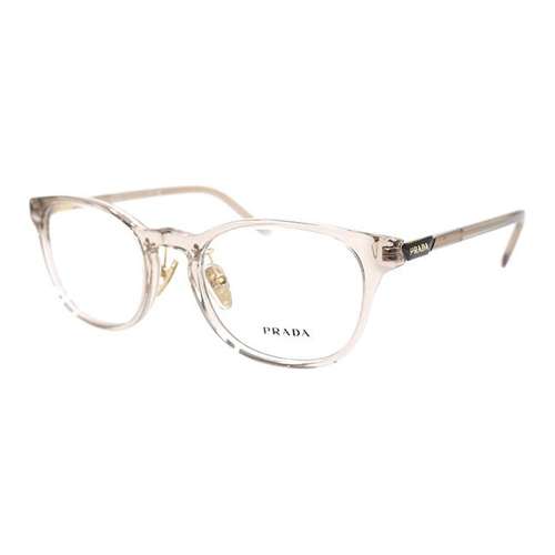 PRADA Оправа для очков Oval Женская Прозрачная Коричневая