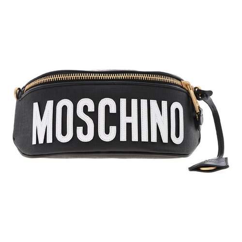 MOSCHINO Поясная сумка (бандана) из полиуретана унисекс черная