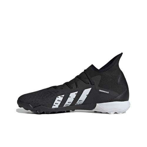 Adidas PREDATOR TF Шипы противоскользящие устойчивые к истиранию дышащие футбольные бутсы унисекс черно-белые