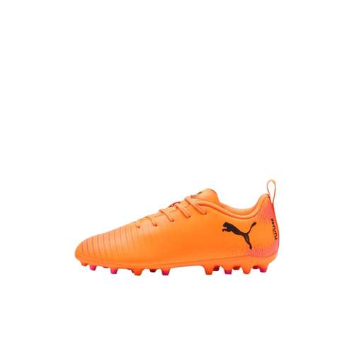 PUMA FUTURE 8 Синтетическая кожа Детская футбольная обувь Оранжевый Черный