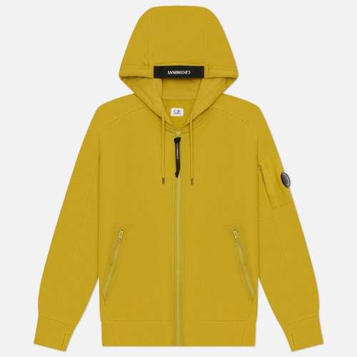 Мужская толстовка C.P. Company Dioganal Raised Fleece Lens Full-Zip Hoodie