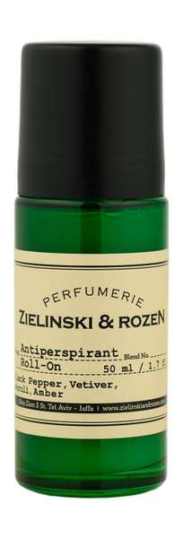 Zielinski & Rozen Black Pepper, Vetiver, Neroli, Amber Antiperspirant Roll-On