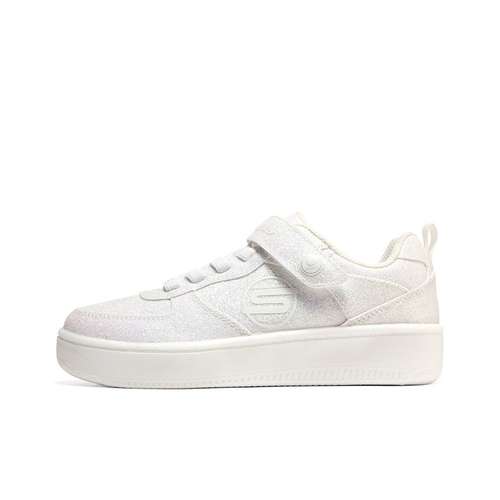 Skechers Sport Корт 92 Спортивный Повседневный Anti KICK Амортизация Низкий Верх Детские Скейтбординг Белый