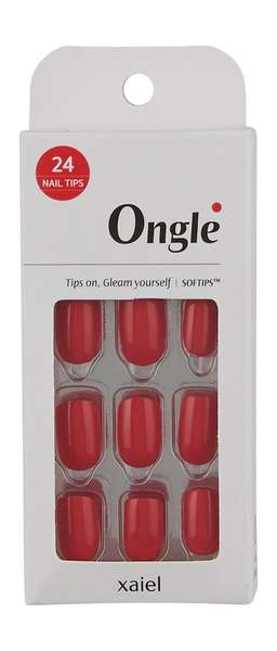 Ongle Nail Tips Set Red Romance