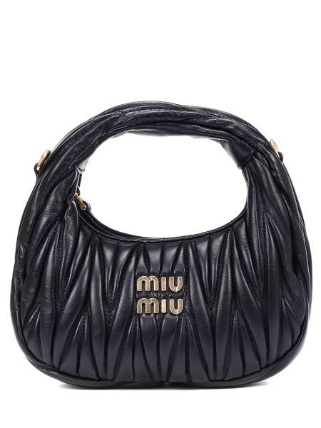 Сумка кожаная, MIU MIU, 5BP078AN88 F0002 Полукруг