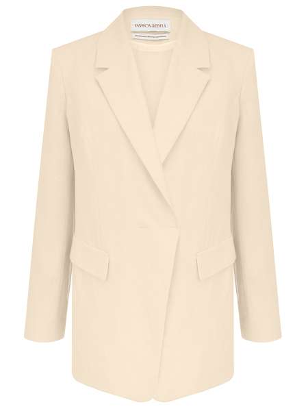 Пиджак изо льна и вискозы Iness, FASHION REBELS, FR24SS1JC40PCW350ML