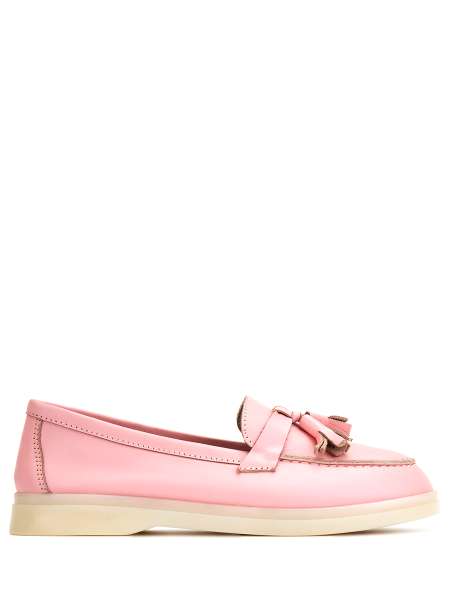 Лоферы кожаные Mariki, MARINA GRAFOVA, loafers_pink