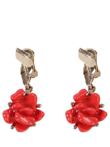Клипсы в форме розы, OSCAR DE LA RENTA, R16J146