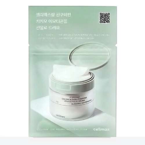 CELIMAX Тонер-пэды с кислотами Ji Woo Gae Cica BHA Blemish Toner Pad