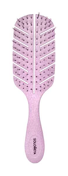 Solomeya Scalp Massage Bio Hair Brush Light Pink