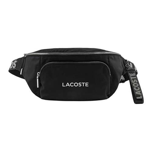LACOSTE Холщовая поясная сумка (бандана) унисекс черная