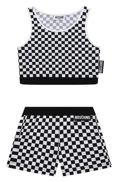 Детское: Костюм из топа и шорт Moschino