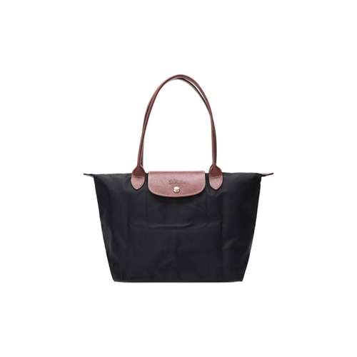 LONGCHAMP Le Pliage Ткань Тоут Сумка Сумка для покупок Сумка для пельменей Сумка через плечо Женская Черная