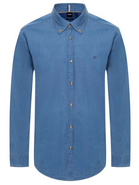Рубашка Slim Fit хлопковая, BOSS, 50545232/460