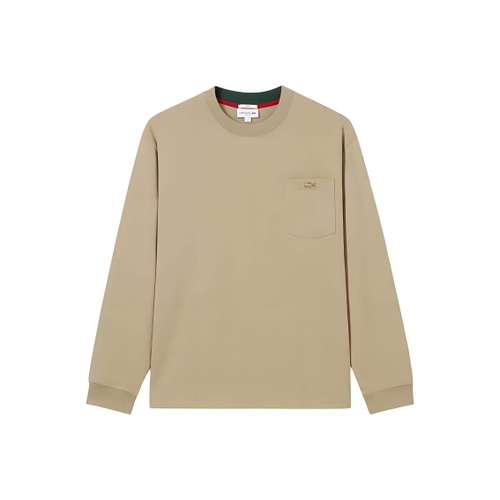 Коллаборация LACOSTE Blessing Snake Spring Festival Collection 02S Молочный Кофейный Унисекс T-Рубашки