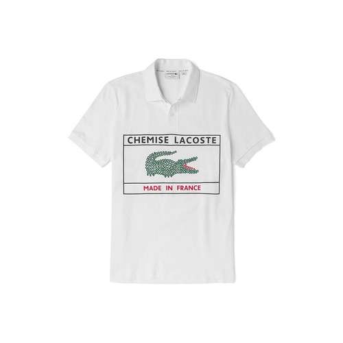 LACOSTE Collaboration Белая Мужская Поло