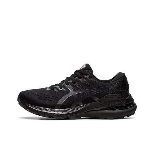 Asics Gel Kayano 28 GS Комфортные Низкие Кроссовки для Беговых Занятий Детские Угольно-Черные Подростковые
