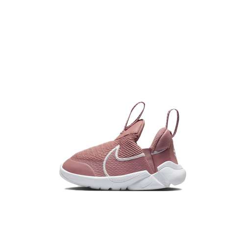 Nike Flex Plus 2 TD Противоскользящая Анти-КИК Низкая Обувь для малышей Красная Черная Белая