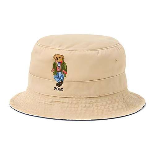 Шляпы ведра Polo Ralph Lauren 100% хлопок Мужские Коричневые