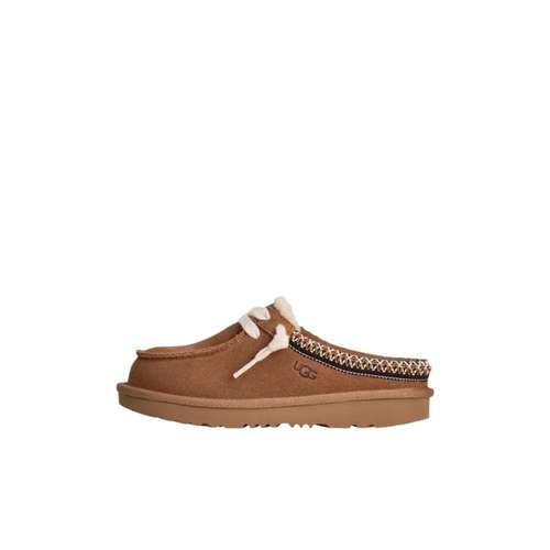 Детские UGG противоскользящие домашние тапочки коричневые
