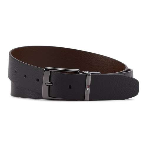 Tommy Hilfiger Бизнес Casual Кожаные Ремни Мужские Черный Коричневый 3,5 см