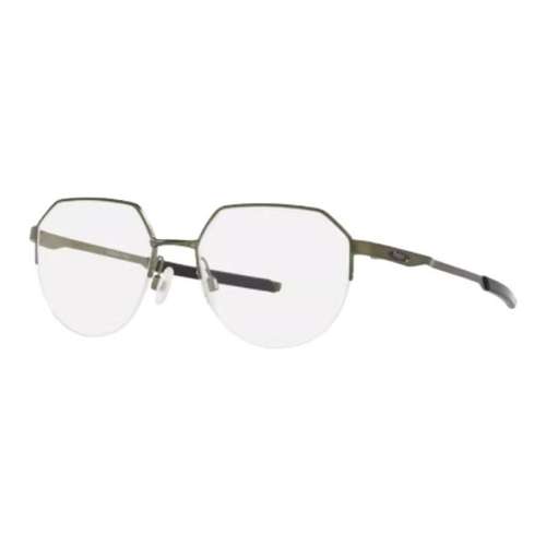 Oakley Металлические оправы для очков с фигурным дизайном унисекс серый черный