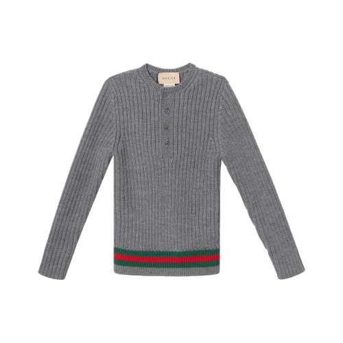 GUCCI Темно-серый Kids Свитеры