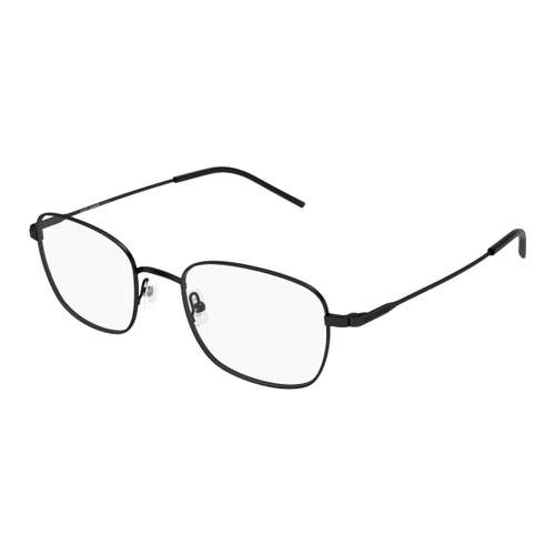 SAINT LAURENT Металлические квадратные очки с диоптриями унисекс черные