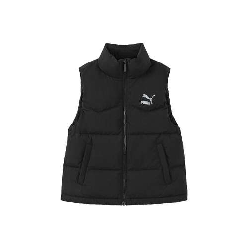 PUMA Пуховый жилет Sportstyle с воротником-стойкой черный детский
