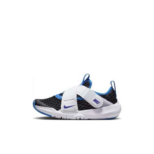 Nike Flex Advance PS (PS) Противоскользящие Устойчивые к истиранию Низкие Детские Беговые Кроссовки Черный Белый Синий