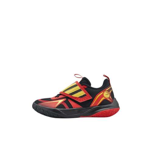Adidas XENOBURST Low Баскетбольные кроссовки Черный Золотой Красный Детские
