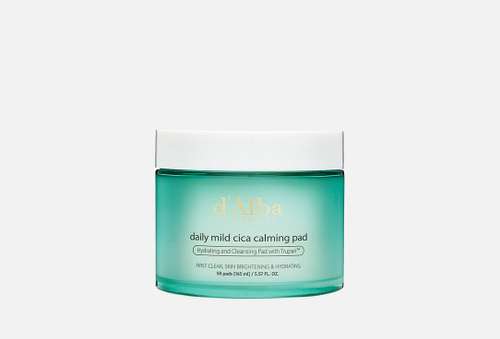 Двусторонние тонер-пэды для лица | d'Alba | Daily Mild Cica Calming Pad