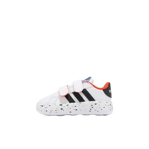 Adidas Neo GRAND COURT Устойчивый к истиранию Дышащая Низкая Обувь для малышей Белый Черный Малыш