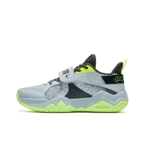 QIAODAN KIDS Баскетбольные кроссовки MID Топ Pike Серый Унисекс
