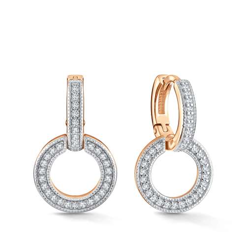 Серебряные серьги с фианитами