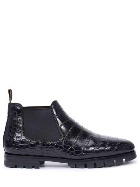 Челси из кожи крокодила на меху, SANTONI, MPNG16260SI2ACWON01