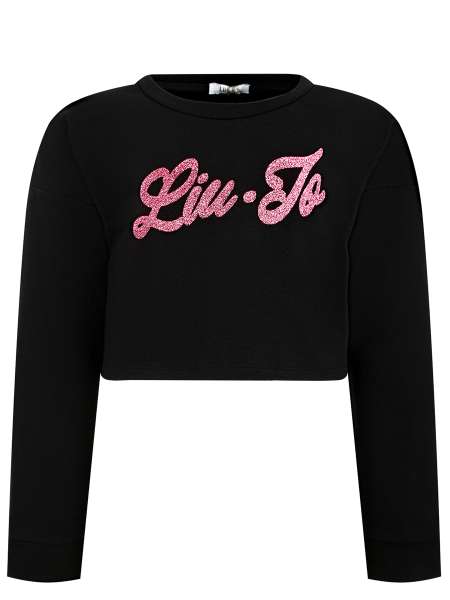 Толстовка хлопковая с принтом, LIU - JO, GA1149F0090 W9415
