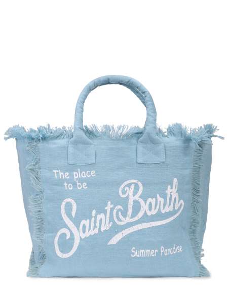 Сумка-тоут Vanity льняная, MC2 SAINT BARTH, VANITY LINEN - LINEN 31 LIGHT BLUE