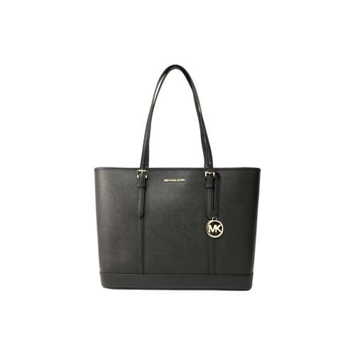 MICHAEL KORS Jet SetJet Set Travel Коровья кожа Тоут Сумка Сумка для покупок Сумка на плечо Большая Женская Черная