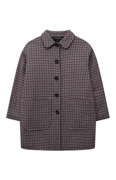Детское: Шерстяное пальто Emporio Armani