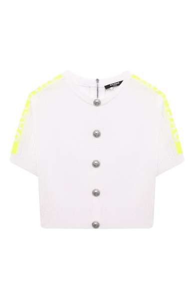 Детское: Кардиган из вискозы Balmain