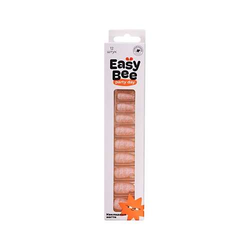 EASYBEE Набор накладных ногтей с клеевыми стикерами NAIL DAY Tender Laces