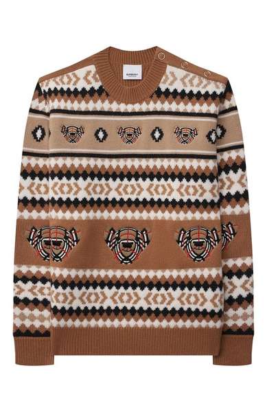 Детское: Шерстяной пуловер Burberry