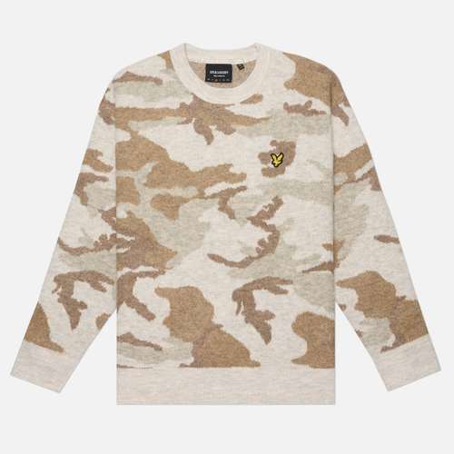 Мужской свитер Lyle & Scott Brushed Camouflage Crew Neck Jumper