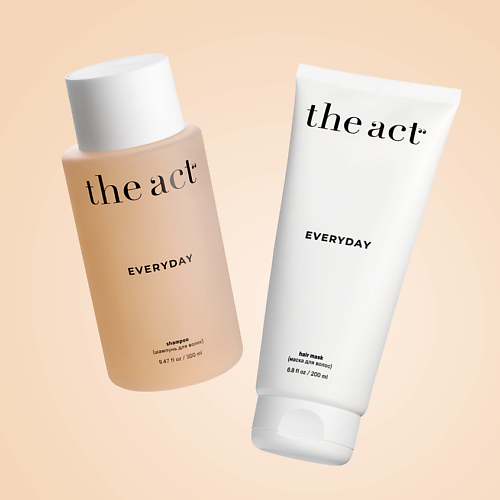 THE ACT Набор для волос: шампунь и маска EVERYDAY