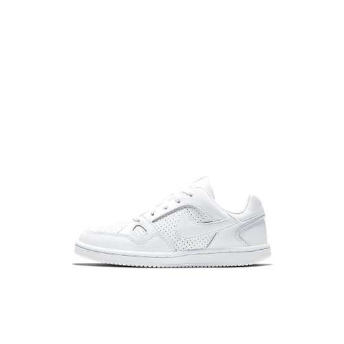Nike Son of Force Аbrasion Resistant Низкие Кроссовки для скейтбординга Чисто белые Детские Возраст 3-7 лет