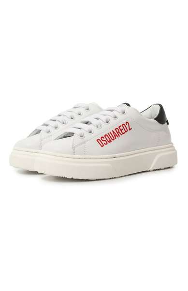 Детское: Кожаные кеды Dsquared2