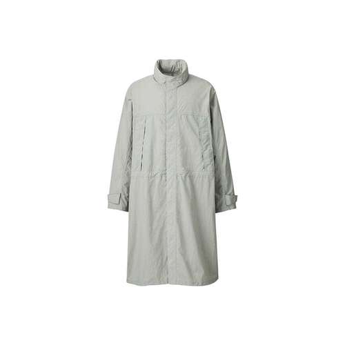 UNIQLO Тренчкот Мужской Серый Зеленый