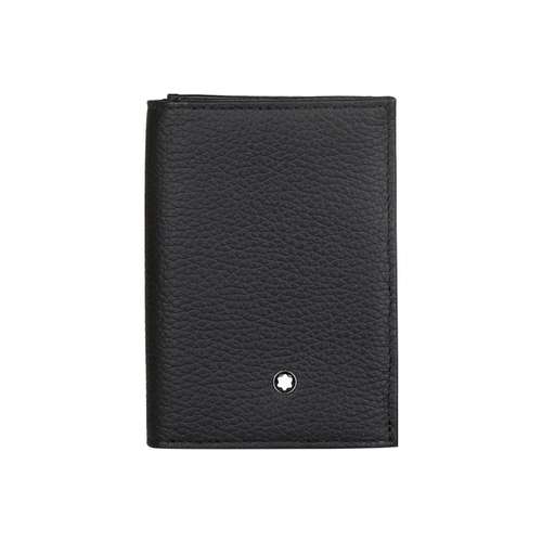 MONTBLANC Meisterstuck Кожаный держатель для визиток Мужской Черный